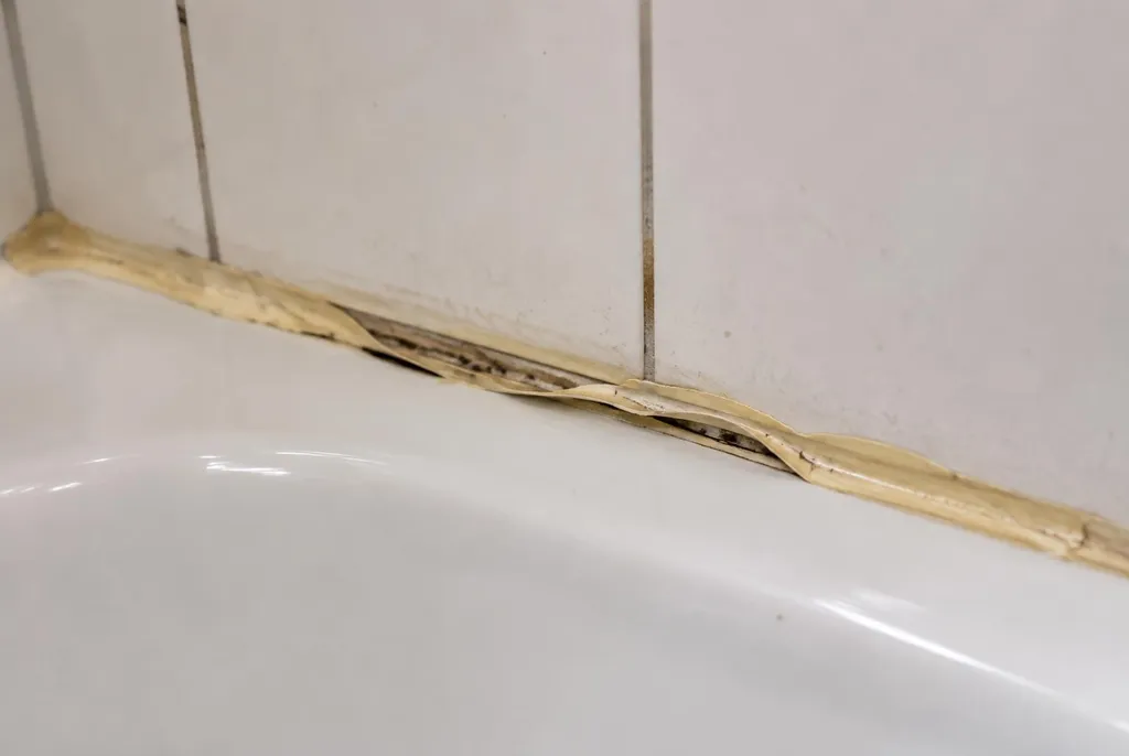 Kitbedrijf Diemen – loslatende kit naast het bad